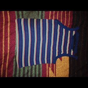 Stripped Crop Tank